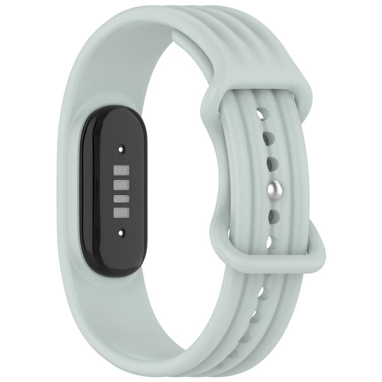 Vertical Texture Butterfly Buckle Solid Color Silicone Watch Band, For Google Fitbit Air