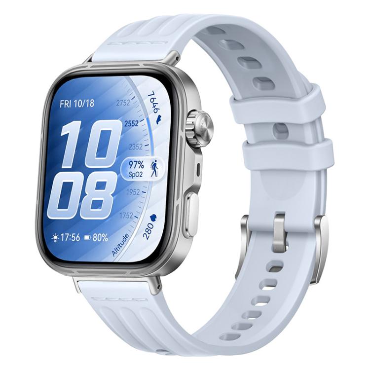 One Line Triple Loop Design Solid Color Silicone Watch Band, For Huawei Watch Fit 5 / Fit 5 Pro / Fit 4