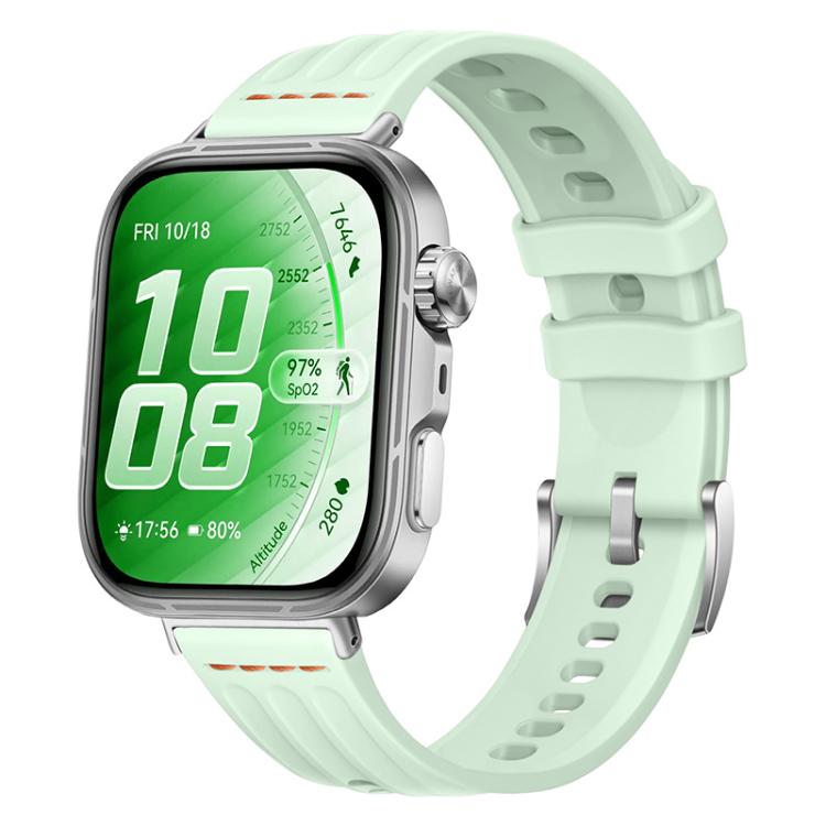 One Line Triple Loop Design Solid Color Silicone Watch Band, For Huawei Watch Fit 5 / Fit 5 Pro / Fit 4