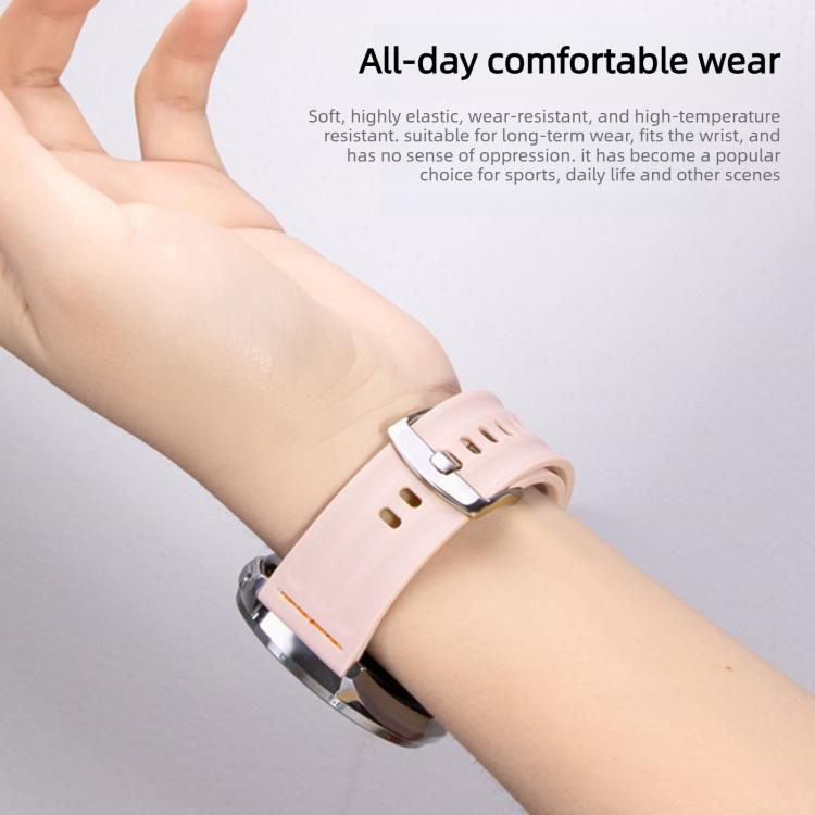 One Line Triple Loop Design Solid Color Silicone Watch Band, For Huawei Watch Fit 5 / Fit 5 Pro / Fit 4