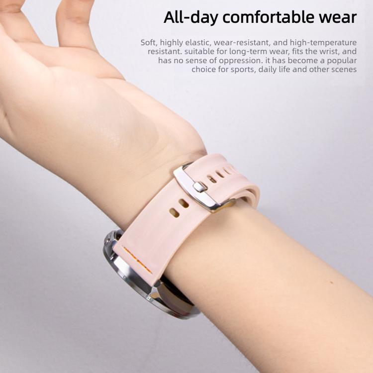One Line Triple Loop Design Solid Color Silicone Watch Band, For Xiaomi Band 10 Pro / Redmi Watch 6 / 5