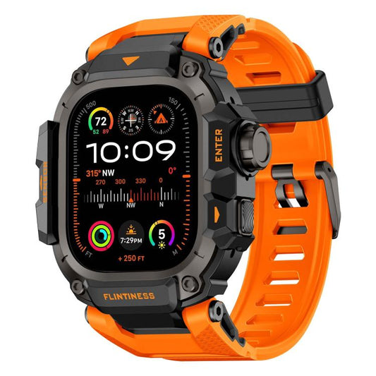 Metal Connector Case Integrated TPU Watch Band, For Apple Watch Ultra3 / Ultra2 / Ultra 49mm