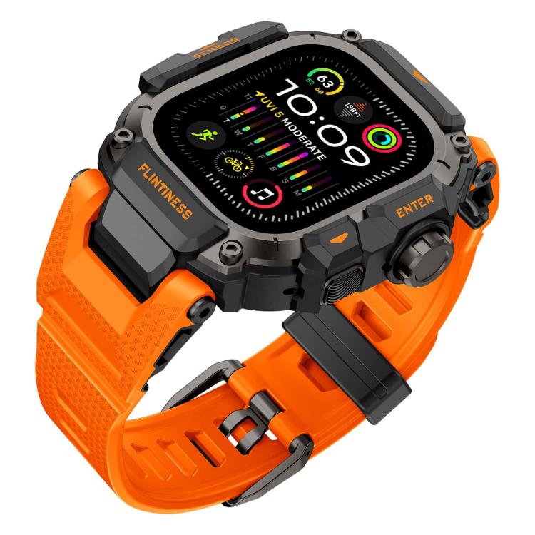 Metal Connector Case Integrated TPU Watch Band, For Apple Watch Ultra3 / Ultra2 / Ultra 49mm