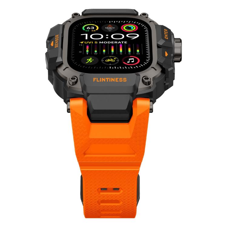 Metal Connector Case Integrated TPU Watch Band, For Apple Watch Ultra3 / Ultra2 / Ultra 49mm