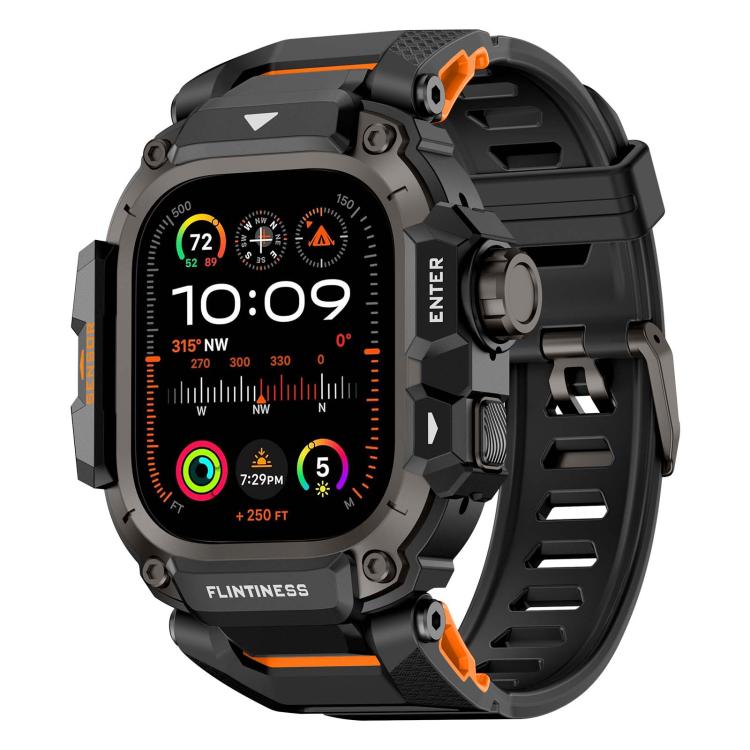 Metal Connector Case Integrated TPU Watch Band, For Apple Watch Ultra3 / Ultra2 / Ultra 49mm