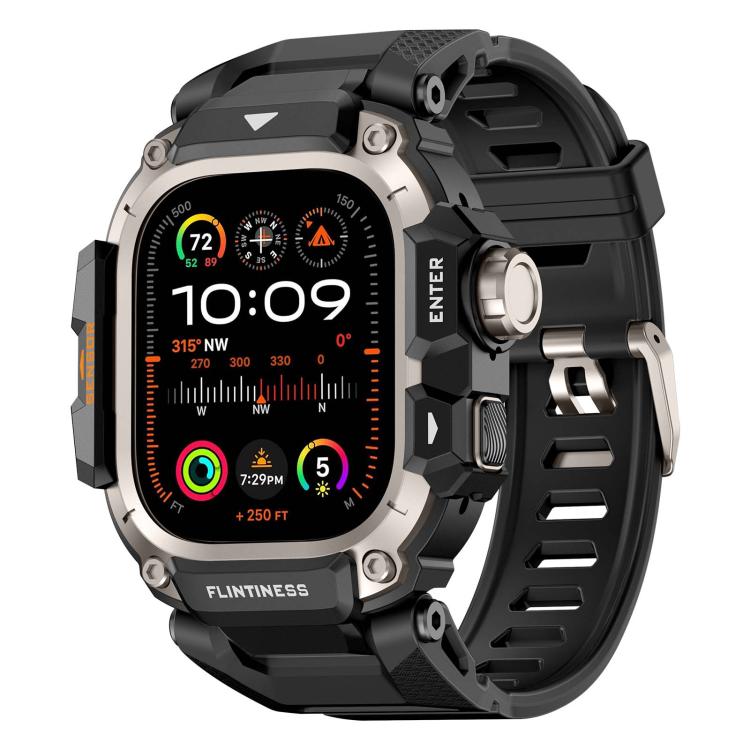 Metal Connector Case Integrated TPU Watch Band, For Apple Watch Ultra3 / Ultra2 / Ultra 49mm