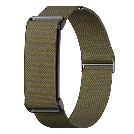 Metal Frame Eight-Shaped Buckle Nylon Elastic Watch Band, For Google Fitbit Air