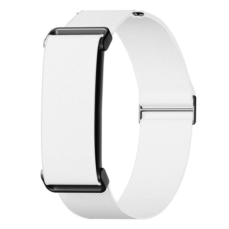 Metal Frame Eight-Shaped Buckle Nylon Elastic Watch Band, For Google Fitbit Air