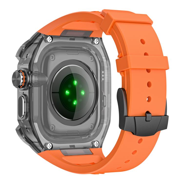 Metal Frame Integrated Solid Color Silicone Watch Band, For Apple Watch Ultra 3 / 2 / 1 49mm