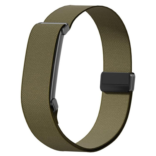 Metal Frame Magnetic Clasp Nylon Elastic Arm Band, For Google Fitbit Air