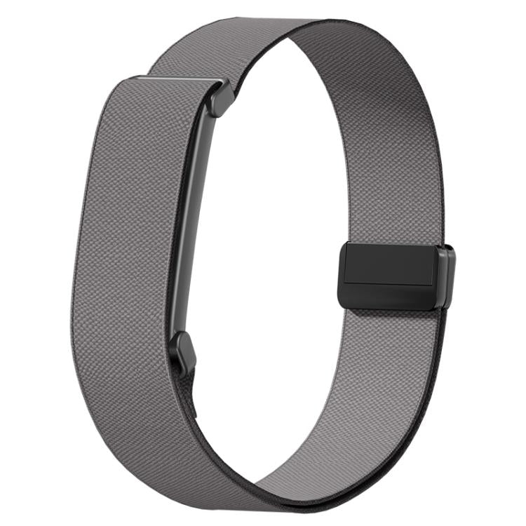 Metal Frame Magnetic Clasp Nylon Elastic Arm Band, For Google Fitbit Air