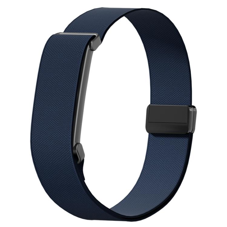 Metal Frame Magnetic Clasp Nylon Elastic Arm Band, For Google Fitbit Air
