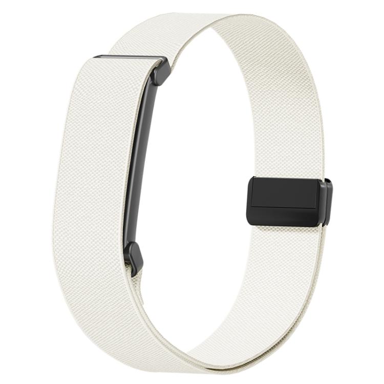 Metal Frame Magnetic Clasp Nylon Elastic Arm Band, For Google Fitbit Air