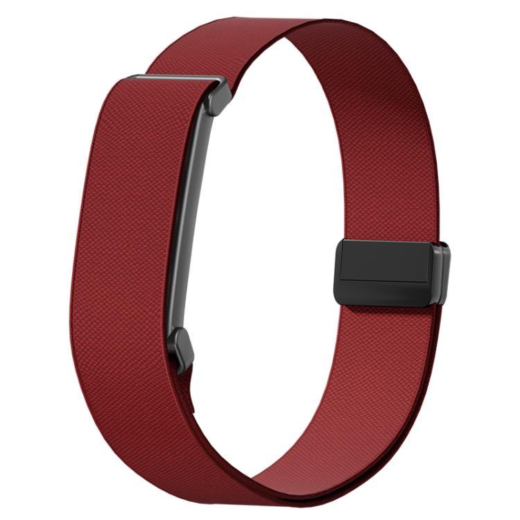 Metal Frame Magnetic Clasp Nylon Elastic Arm Band, For Google Fitbit Air
