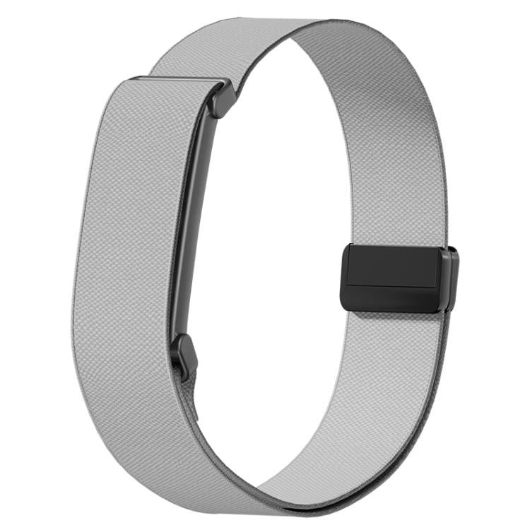 Metal Frame Magnetic Clasp Nylon Elastic Arm Band, For Google Fitbit Air