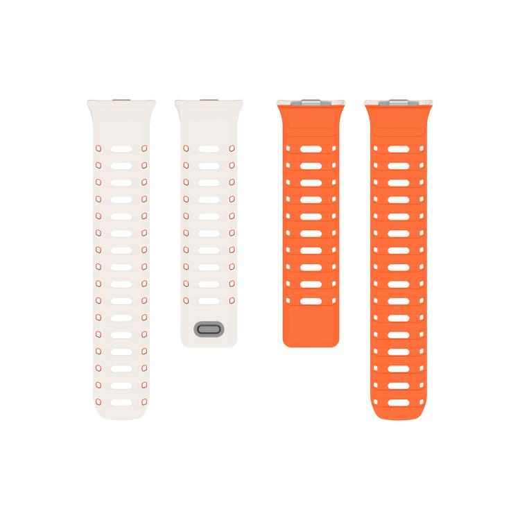 Nail Buckle Magnetic Two Color Silicone Watch Band, For Xiaomi Band 10 Pro / Redmi Watch 6 / 5