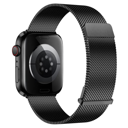 Plain Two-Section Dual Magnetic Milanese Metal Watch Band, For Apple Watch 46mm / 49mm / 45mm / 44mm, For Apple Watch 42mm / 41mm / 40mm / 38mm