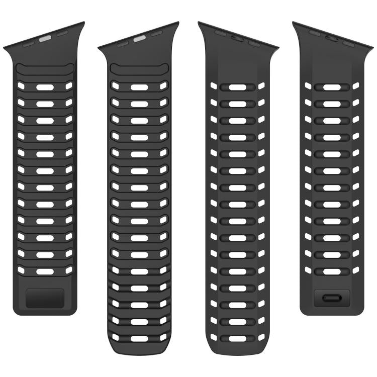 Angled Design Pangolin Texture Silicone Watch Band, For Apple Watch 46mm / 49mm / 45mm / 44mm