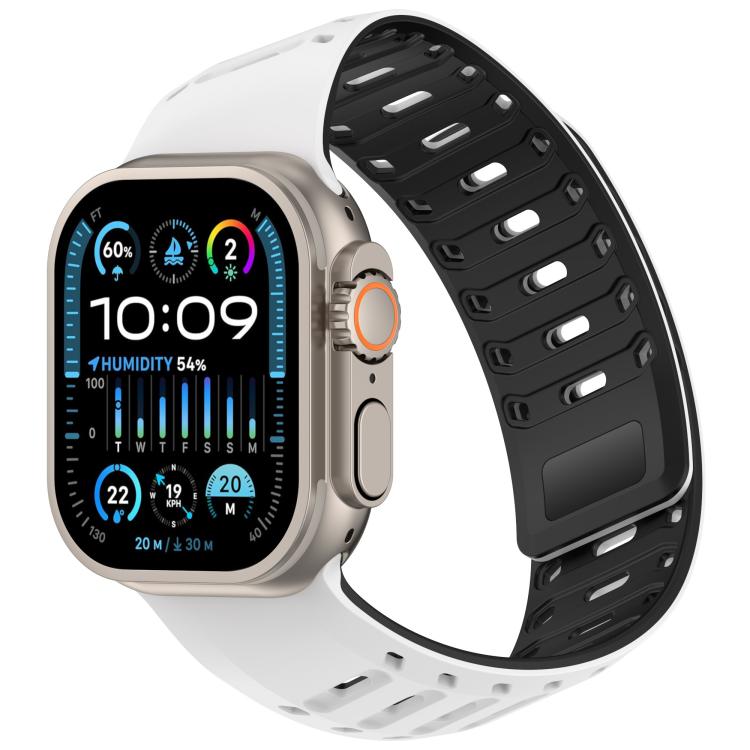 Angled Design Pangolin Texture Silicone Watch Band, For Apple Watch 46mm / 49mm / 45mm / 44mm