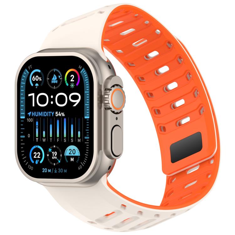 Angled Design Pangolin Texture Silicone Watch Band, For Apple Watch 46mm / 49mm / 45mm / 44mm