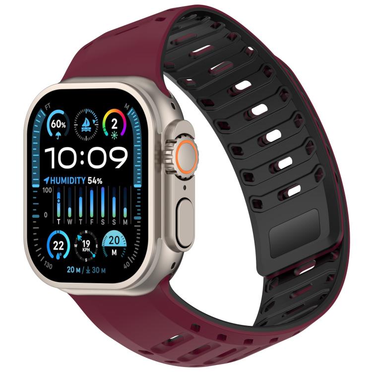 Angled Design Pangolin Texture Silicone Watch Band, For Apple Watch 46mm / 49mm / 45mm / 44mm