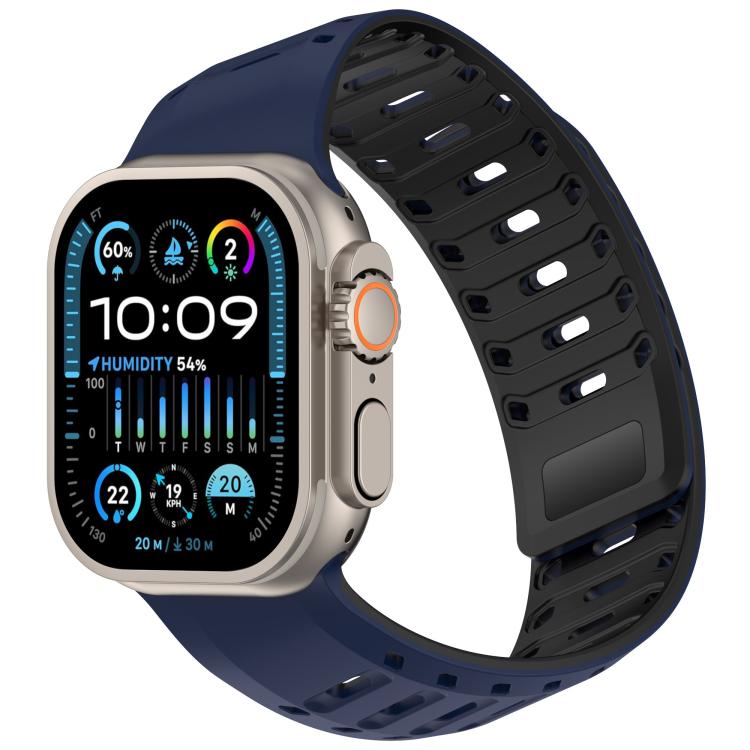 Angled Design Pangolin Texture Silicone Watch Band, For Apple Watch 46mm / 49mm / 45mm / 44mm