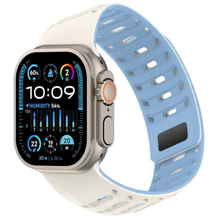 Angled Design Pangolin Texture Silicone Watch Band, For Apple Watch 46mm / 49mm / 45mm / 44mm