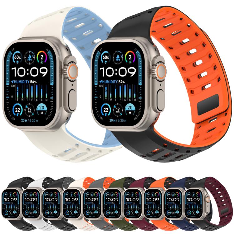 Angled Design Pangolin Texture Silicone Watch Band, For Apple Watch 46mm / 49mm / 45mm / 44mm