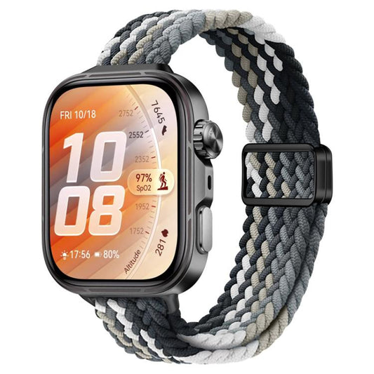 Slim Magnetic Buckle Nylon Braided Watch Band, For Huawei Watch Fit 5 / Fit 5 Pro / Fit 4