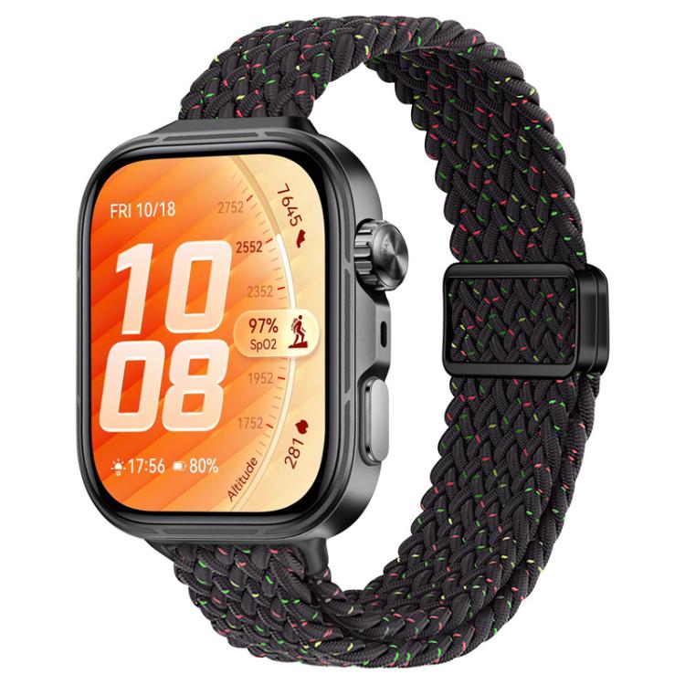 Slim Magnetic Buckle Nylon Braided Watch Band, For Huawei Watch Fit 5 / Fit 5 Pro / Fit 4