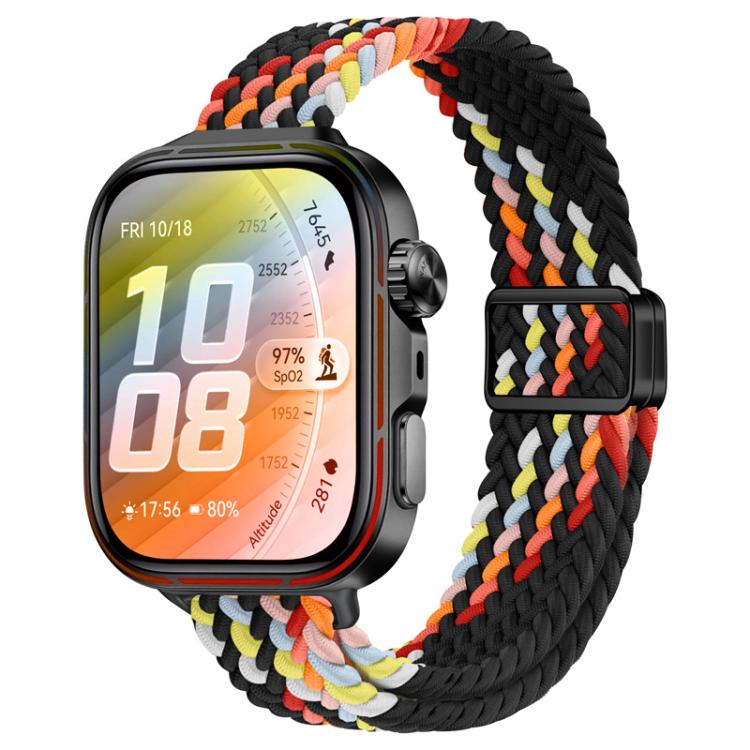 Slim Magnetic Buckle Nylon Braided Watch Band, For Huawei Watch Fit 5 / Fit 5 Pro / Fit 4