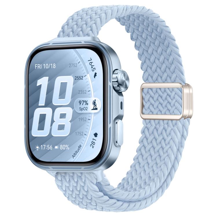Slim Magnetic Buckle Nylon Braided Watch Band, For Huawei Watch Fit 5 / Fit 5 Pro / Fit 4