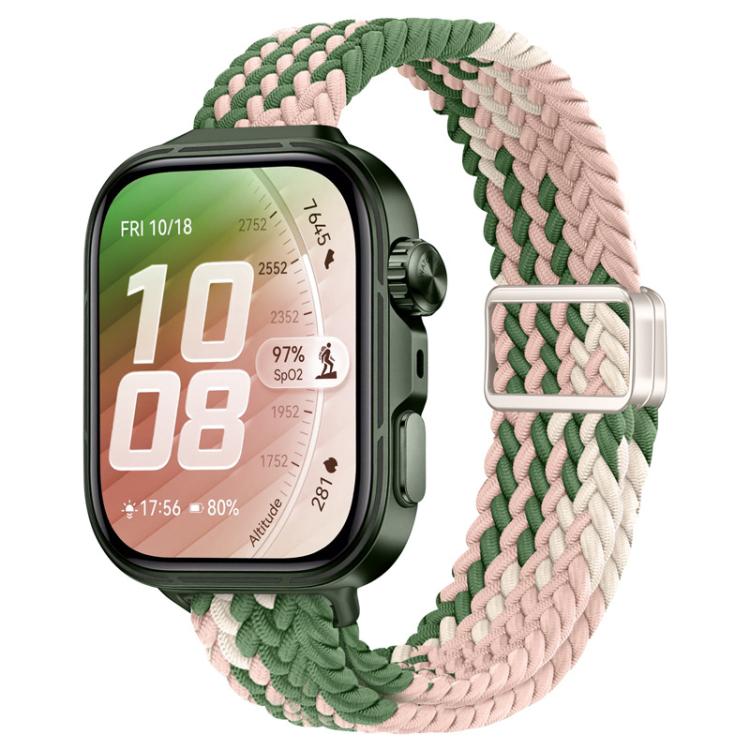 Slim Magnetic Buckle Nylon Braided Watch Band, For Huawei Watch Fit 5 / Fit 5 Pro / Fit 4