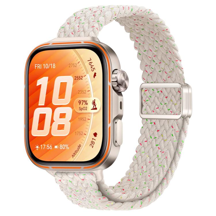 Slim Magnetic Buckle Nylon Braided Watch Band, For Huawei Watch Fit 5 / Fit 5 Pro / Fit 4