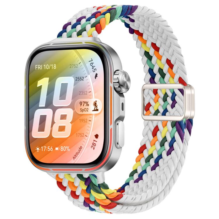 Slim Magnetic Buckle Nylon Braided Watch Band, For Huawei Watch Fit 5 / Fit 5 Pro / Fit 4