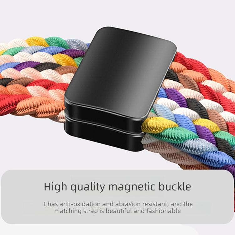 Slim Magnetic Buckle Nylon Braided Watch Band, For Huawei Watch Fit 5 / Fit 5 Pro / Fit 4