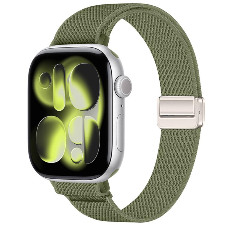Slim Magnetic Buckle Elastic Nylon Watch Band, For Apple Watch 49mm / 46mm / 45mm / 44mm, For Apple Watch 42mm / 41mm / 40mm / 38mm