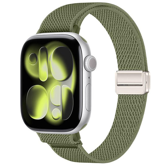 Slim Magnetic Buckle Elastic Nylon Watch Band, For Apple Watch 49mm / 46mm / 45mm / 44mm, For Apple Watch 42mm / 41mm / 40mm / 38mm