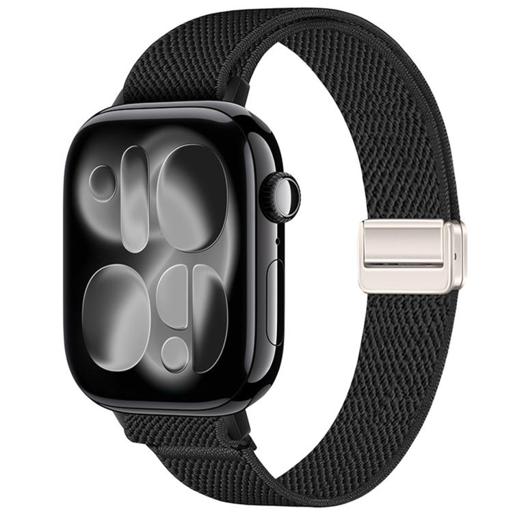 Slim Magnetic Buckle Elastic Nylon Watch Band, For Apple Watch 49mm / 46mm / 45mm / 44mm, For Apple Watch 42mm / 41mm / 40mm / 38mm