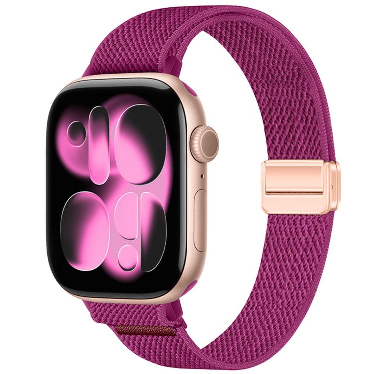 Slim Magnetic Buckle Elastic Nylon Watch Band, For Apple Watch 49mm / 46mm / 45mm / 44mm, For Apple Watch 42mm / 41mm / 40mm / 38mm