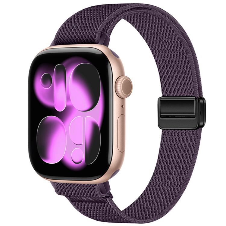 Slim Magnetic Buckle Elastic Nylon Watch Band, For Apple Watch 49mm / 46mm / 45mm / 44mm, For Apple Watch 42mm / 41mm / 40mm / 38mm