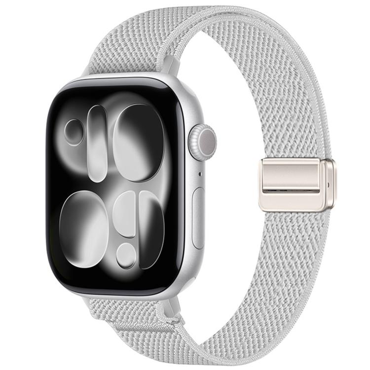 Slim Magnetic Buckle Elastic Nylon Watch Band, For Apple Watch 49mm / 46mm / 45mm / 44mm, For Apple Watch 42mm / 41mm / 40mm / 38mm