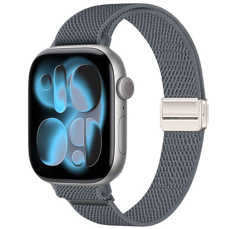 Slim Magnetic Buckle Elastic Nylon Watch Band, For Apple Watch 49mm / 46mm / 45mm / 44mm, For Apple Watch 42mm / 41mm / 40mm / 38mm