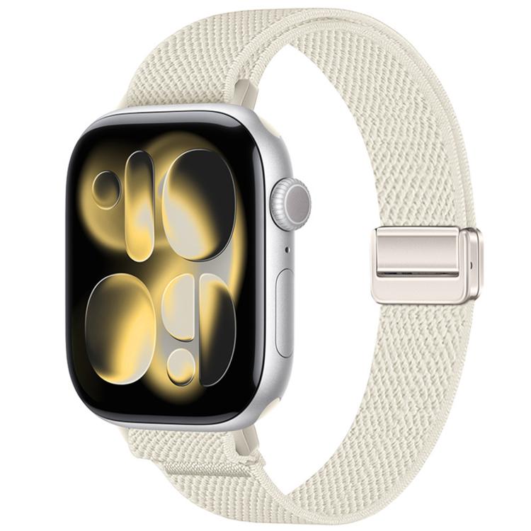 Slim Magnetic Buckle Elastic Nylon Watch Band, For Apple Watch 49mm / 46mm / 45mm / 44mm, For Apple Watch 42mm / 41mm / 40mm / 38mm