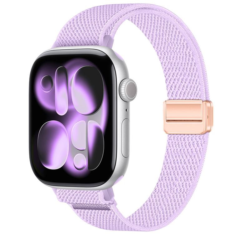 Slim Magnetic Buckle Elastic Nylon Watch Band, For Apple Watch 49mm / 46mm / 45mm / 44mm, For Apple Watch 42mm / 41mm / 40mm / 38mm