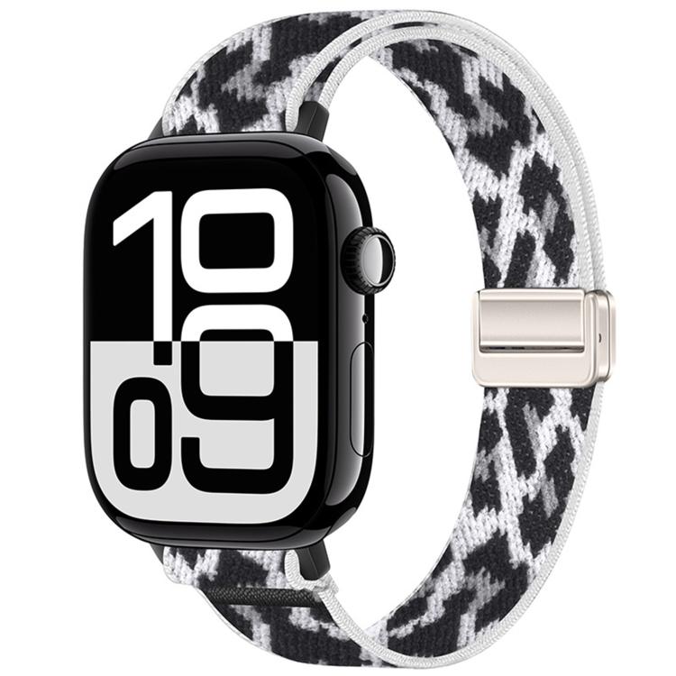Slim Magnetic Buckle Elastic Nylon Watch Band, For Apple Watch 49mm / 46mm / 45mm / 44mm, For Apple Watch 42mm / 41mm / 40mm / 38mm