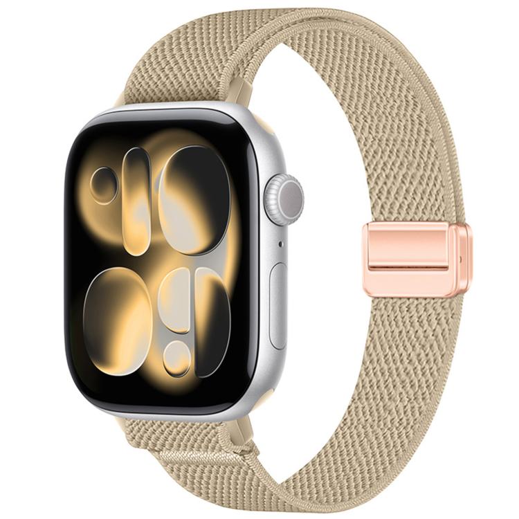 Slim Magnetic Buckle Elastic Nylon Watch Band, For Apple Watch 49mm / 46mm / 45mm / 44mm, For Apple Watch 42mm / 41mm / 40mm / 38mm