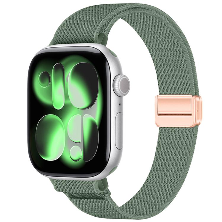 Slim Magnetic Buckle Elastic Nylon Watch Band, For Apple Watch 49mm / 46mm / 45mm / 44mm, For Apple Watch 42mm / 41mm / 40mm / 38mm