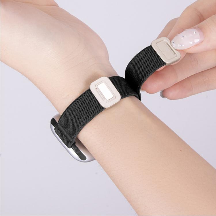 Slim Magnetic Buckle Elastic Nylon Watch Band, For Apple Watch 49mm / 46mm / 45mm / 44mm, For Apple Watch 42mm / 41mm / 40mm / 38mm