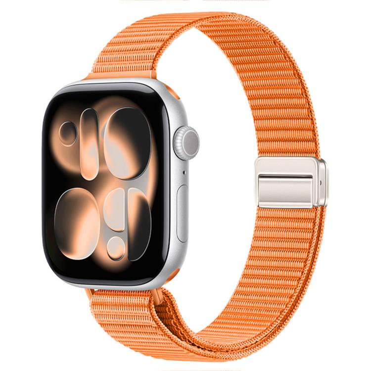 Slim Dual Magnetic Clasp Nylon Loop Watch Band, For Apple Watch 49mm / 46mm / 45mm / 44mm, For Apple Watch 42mm / 41mm / 40mm / 38mm